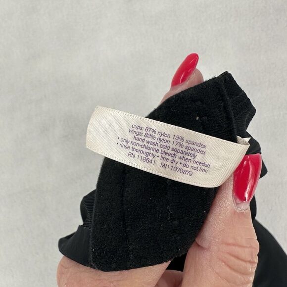 Cacique Bra 40C Black Cooling French‎ Full Coverage Adjustable Minimalist Comfy - Picture 8 of 9